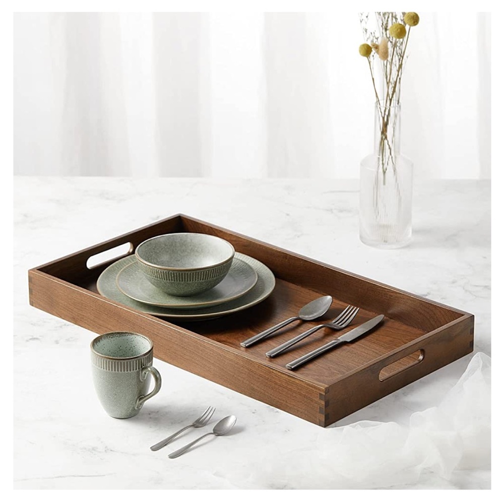 Wooden Ottoman Tray